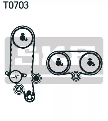 SKF Water Pump & Timing Belt Kit (VKMC01122)