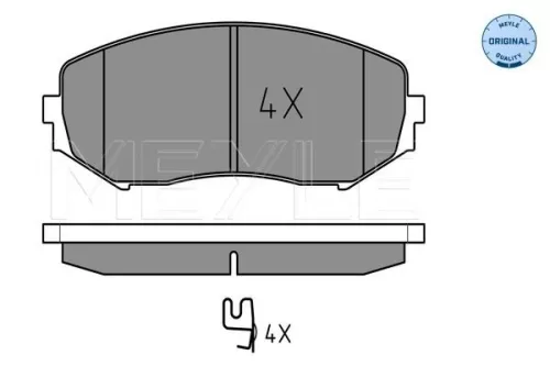 MEYLE Brake Pad Set, disc brake (0252434617/W)