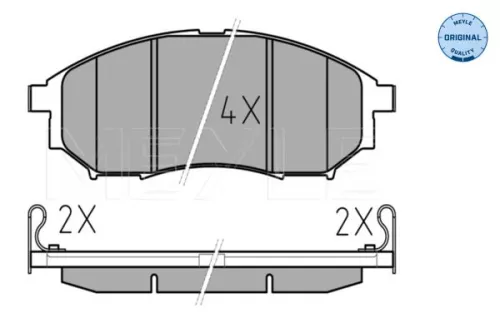 MEYLE Brake Pad Set, disc brake (0252369816/W)