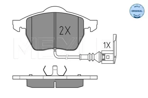 MEYLE Brake Pad Set, disc brake (0252339219/W)