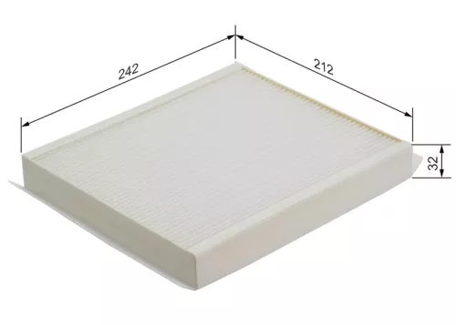 BOSCH Filter, cabin air (1987432111)