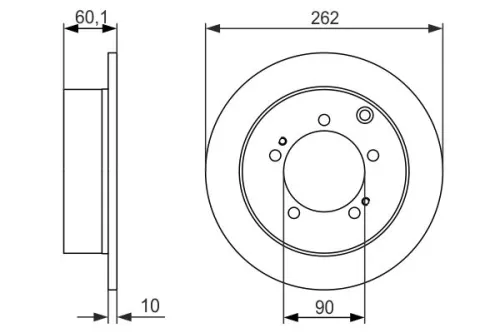 BOSCH Brake Disc (0986479603)