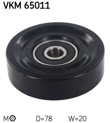 SKF Belt Tensioner, V-ribbed belt (VKM65011)