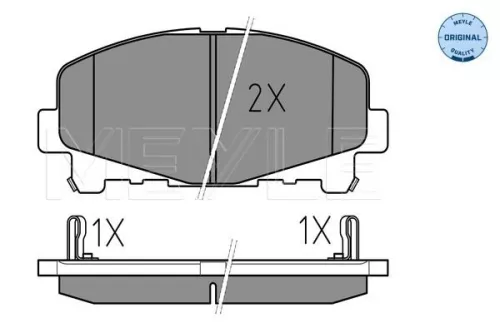 MEYLE Brake Pad Set, disc brake (0252476616)
