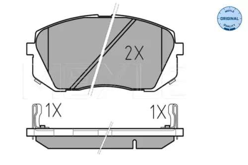 MEYLE Brake Pad Set, disc brake (0252450116/W)
