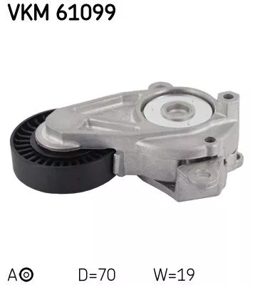 SKF Belt Tensioner, V-ribbed belt (VKM61099)