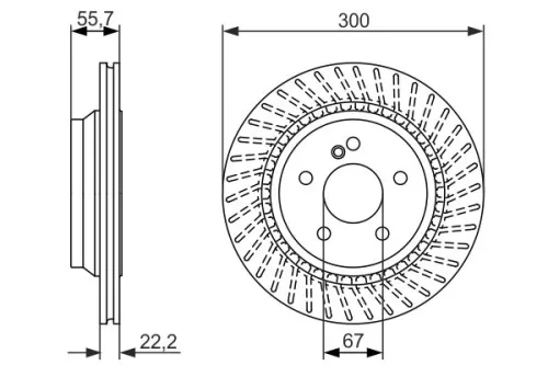 BOSCH Brake Disc (0986479655)