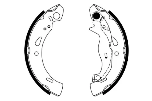 BOSCH Brake Shoe Set (0986487753)