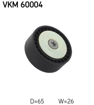 SKF Deflection/Guide Pulley, V-ribbed belt (VKM60004)