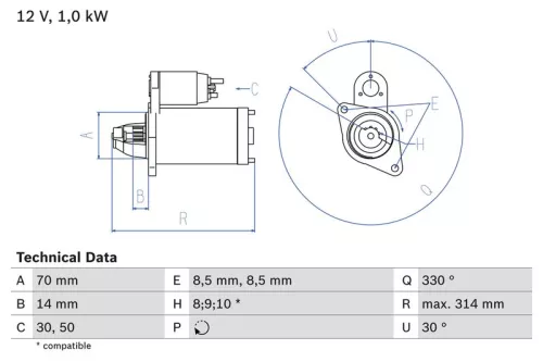 BOSCH Starter (0986018570)