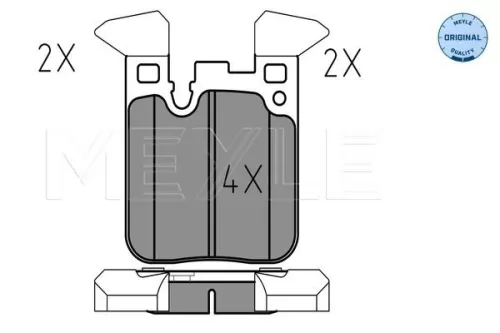 MEYLE Brake Pad Set, disc brake (0252502916)