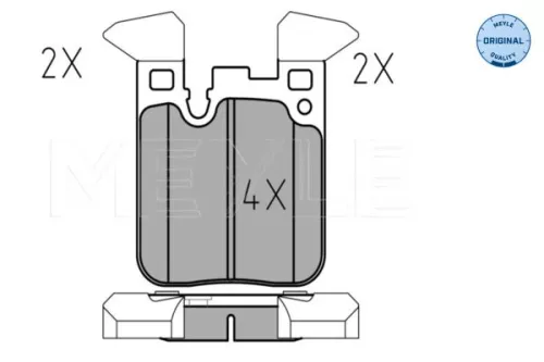 MEYLE Brake Pad Set, disc brake (0252502916)