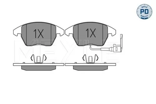 MEYLE Brake Pad Set, disc brake (0252358720/PD)
