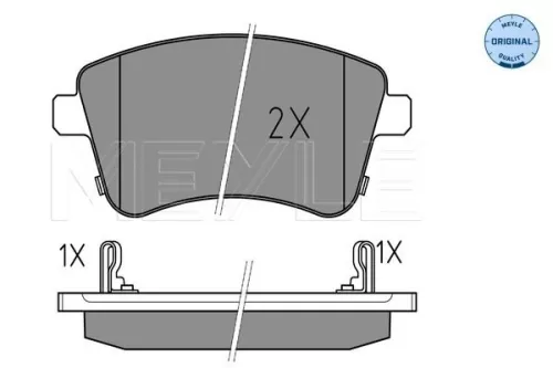 MEYLE Brake Pad Set, disc brake (0252518419/W)