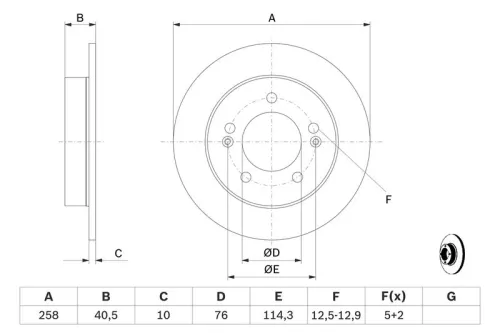 BOSCH Brake Disc (0986479059)