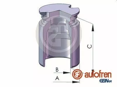 Piston, brake caliper