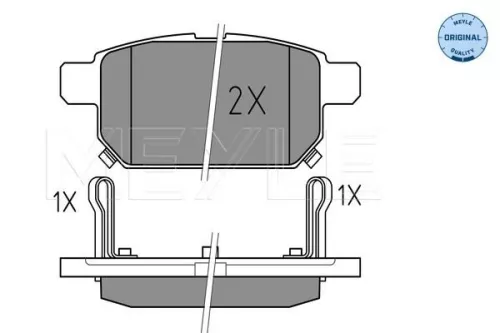 MEYLE Brake Pad Set, disc brake (0252525814/W)