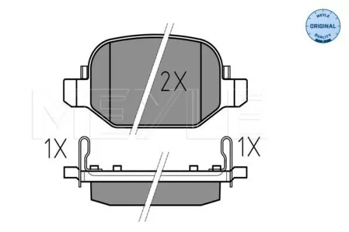 MEYLE Brake Pad Set, disc brake (0252565217)