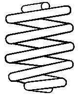 SACHS Suspension Spring (996 515)