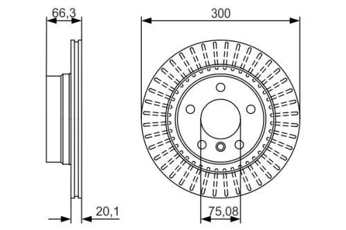 BOSCH Brake Disc (0986479044)