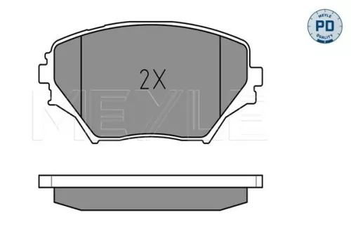 MEYLE Brake Pad Set, disc brake (0252358517/PD)