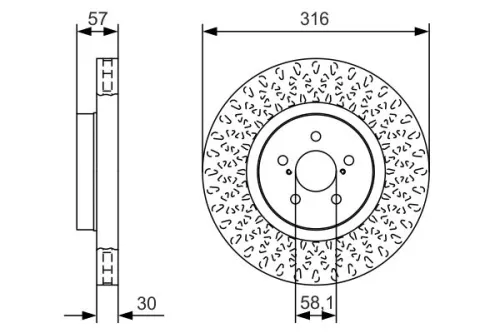 BOSCH Brake Disc (0986479A81)