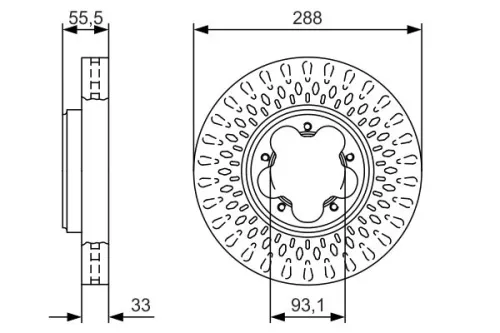 BOSCH Brake Disc (0986479A49)