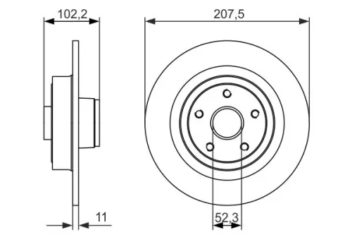 BOSCH Brake Disc (0986479724)
