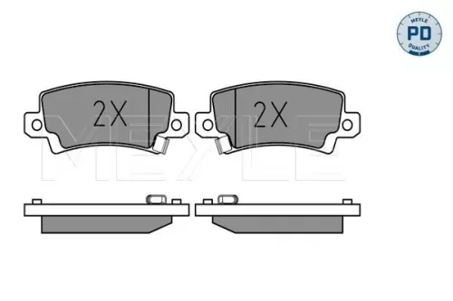 MEYLE Brake Pad Set, disc brake (0252381616/PD)