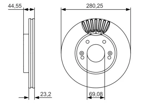 BOSCH Brake Disc (0986479A12)