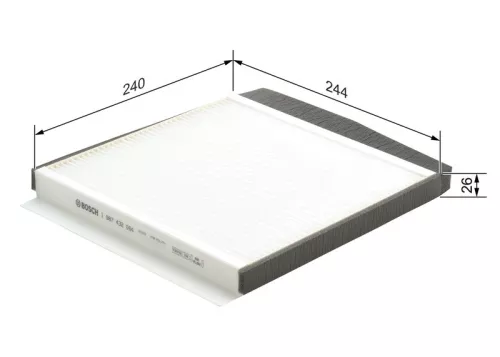 BOSCH Filter, cabin air (1987432064)