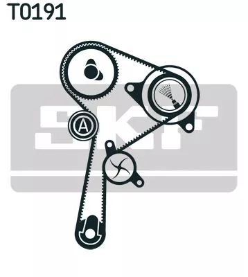 SKF Water Pump & Timing Belt Kit (VKMC06134-3)