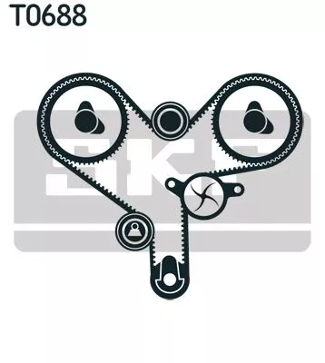 SKF Water Pump & Timing Belt Kit (VKMC91304)