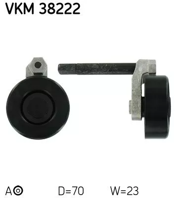SKF Belt Tensioner, V-ribbed belt (VKM38222)