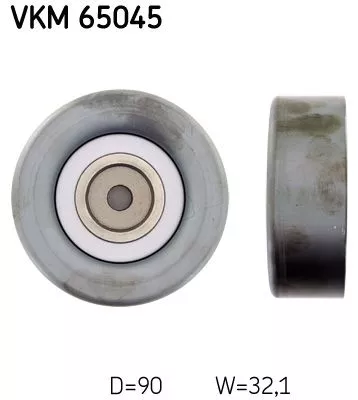 Deflection/Guide Pulley, V-ribbed belt