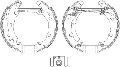 TEXTAR Brake Shoe Set (84061602)