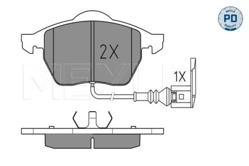 MEYLE Brake Pad Set, disc brake (0252339219/PD)