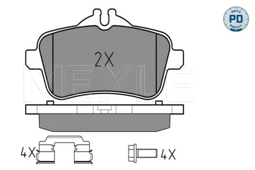 MEYLE Brake Pad Set, disc brake (0252521518/PD)