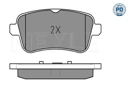 MEYLE Brake Pad Set, disc brake (0252521518/PD)