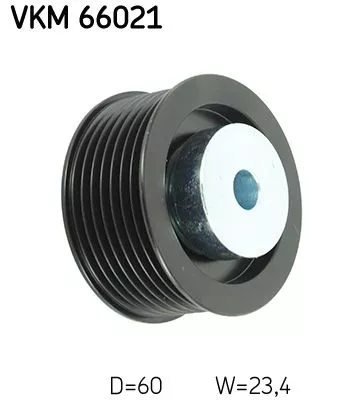 SKF Deflection/Guide Pulley, V-ribbed belt (VKM66021)