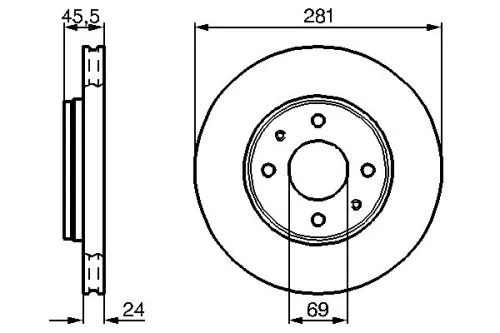 BOSCH Brake Disc (0986479B37)