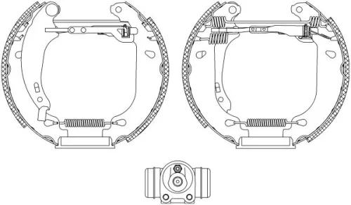 TEXTAR Brake Shoe Set (84053800)