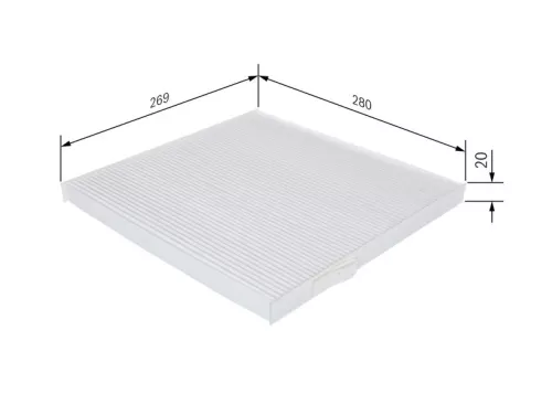 BOSCH Filter, cabin air (1987432237)