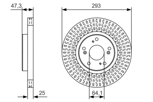 BOSCH Brake Disc (0986479B02)