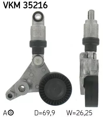 SKF Belt Tensioner, V-ribbed belt (VKM35216)