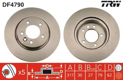 TRW Brake Disc (DF4790)