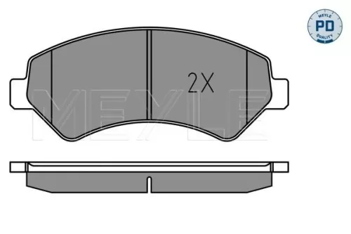 MEYLE Brake Pad Set, disc brake (0252446619-1/PD)