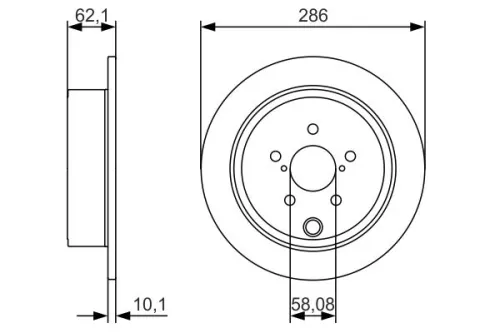 BOSCH Brake Disc (0986479A10)