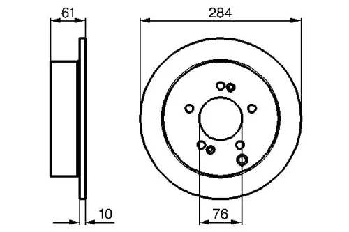 BOSCH Brake Disc (0986479C61)