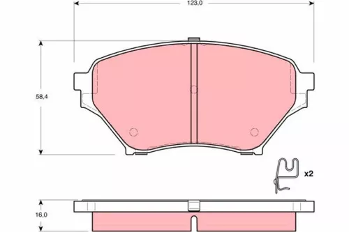 Brake Pad Set, disc brake